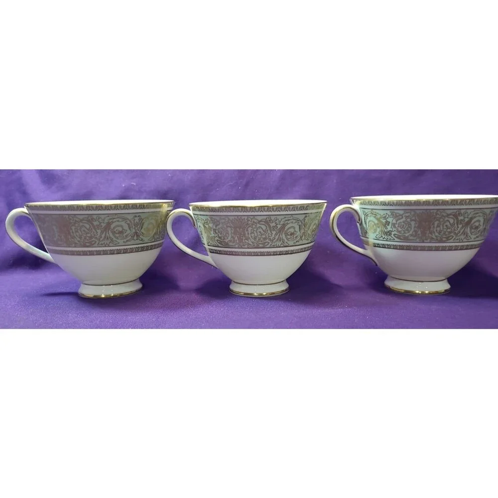 Royal Doulton Bone China English Renaissance LOT OF 3 COFFEE CUPS NO SAUCERS